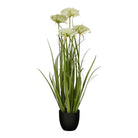 Artificial Plant Ornamental Grass White by Mica Decorations