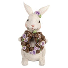 Decoration Statue Rabbit 17x16x30 cm White Plastic by Clayre & Eef.