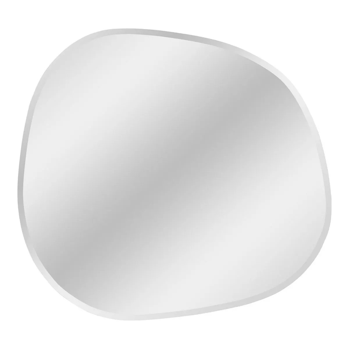 Bangalore Mirror - Mirror, organic shape, faceted edge, 60x70 cm by EMIRELLE