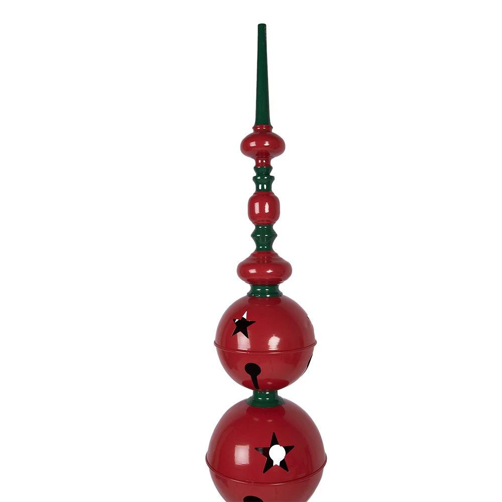 Christmas Decoration Statue Ø 31x179 cm Red Green Metal by Clayre & Eef.
