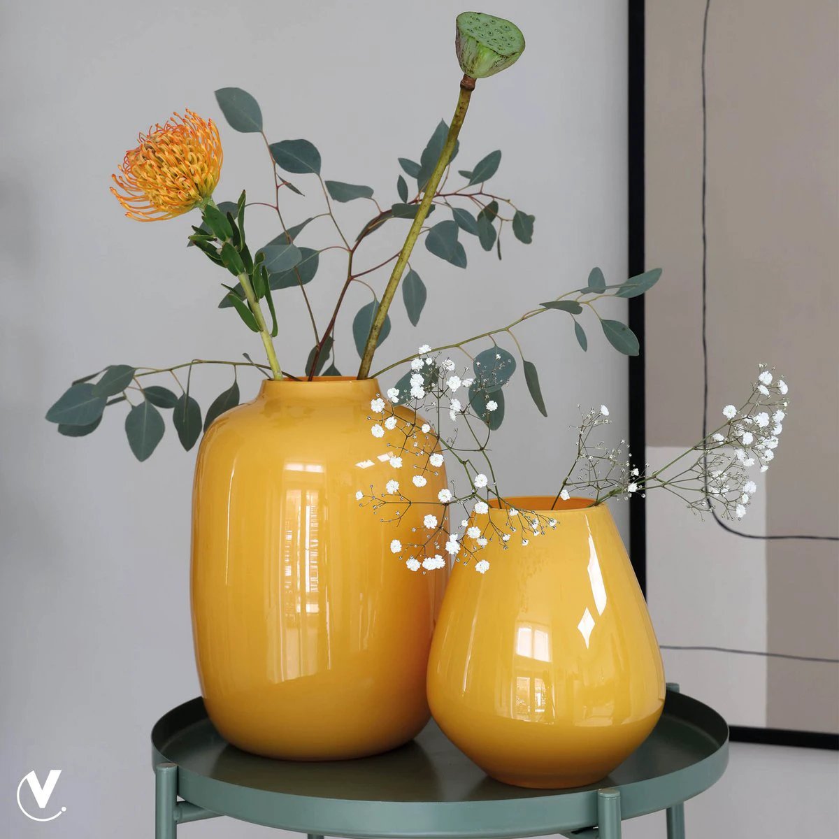 Vaas - Tasman S bright yellow by Vase The World