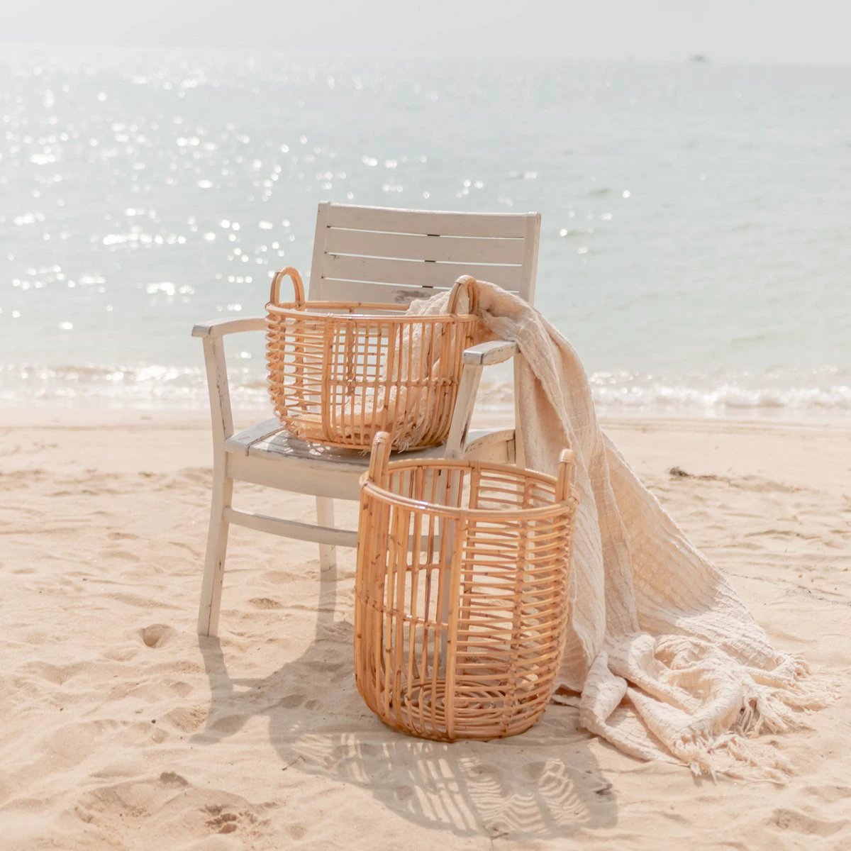 Laundry Basket | Plant Basket | Storage Basket JEMUH Made of Rattan (2 sizes) by Soeji