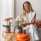 Kolibri Home | Diamond pearl sierpot - Red - Ø9cm by Kolibri Company