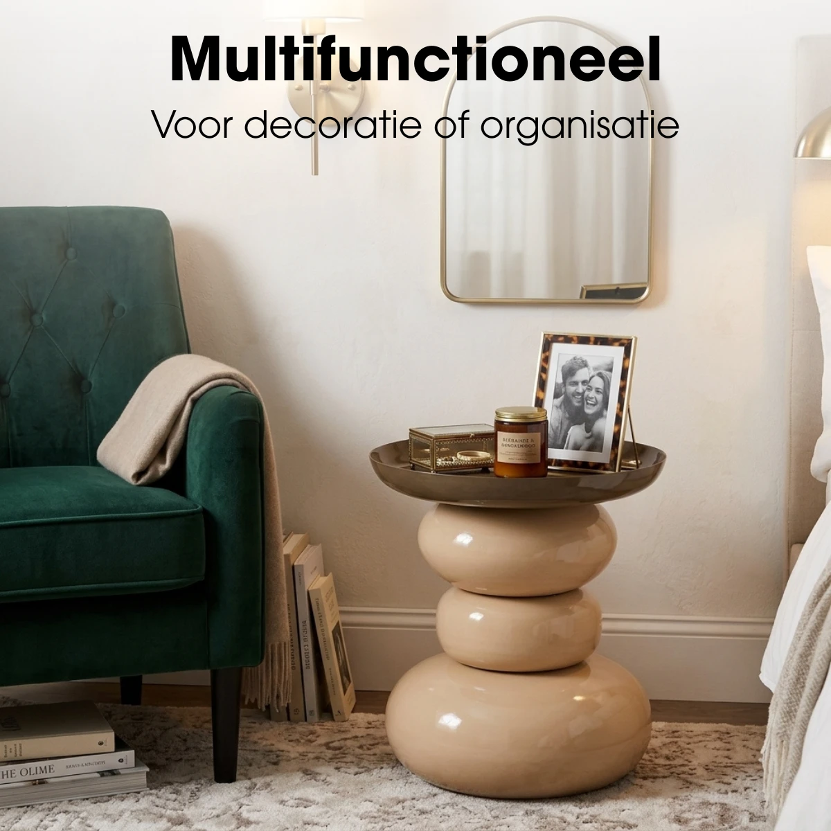 Side table Zita Cream by Mica Decorations