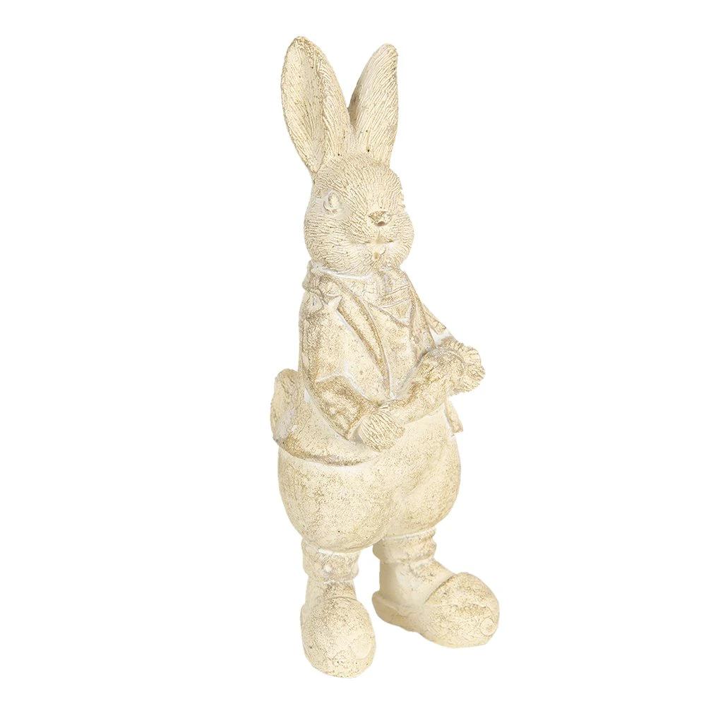 Decoration rabbit 6x6x13 cm by Clayre & Eef.