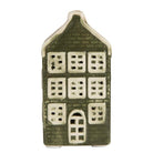 Decoration House with LED House 4x4x8 cm Green Ceramic by Clayre & Eef.