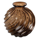 Vase Ø 24x25 cm Brown Glass by Clayre & Eef.