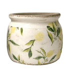 Blumentopf Ø 15x13 cm gelbgrün Keramik Zitronen-Blumentopf für den Innenbereich von Clayre & Eef.