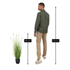 Artificial Plant Ornamental Grass White by Mica Decorations