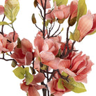 Artificial plant Magnolia 20x15x120 cm Orange Plastic by Clayre & Eef.