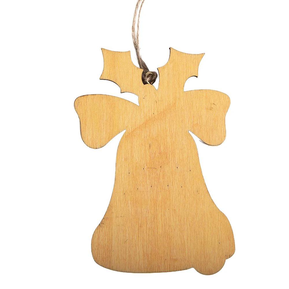 Kersthanger Bel Geel Hout by Clayre & Eef.