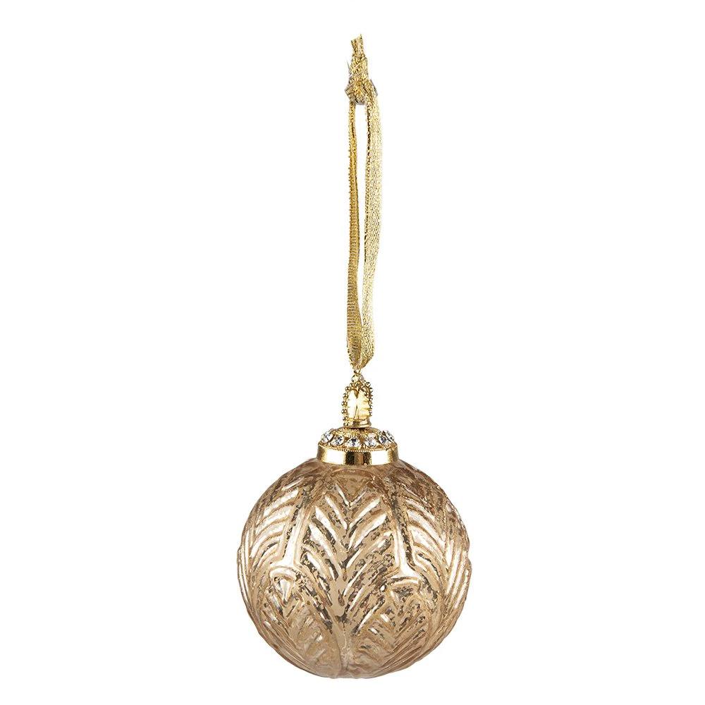 Christmas ball Ø 7x9 cm by Clayre & Eef.