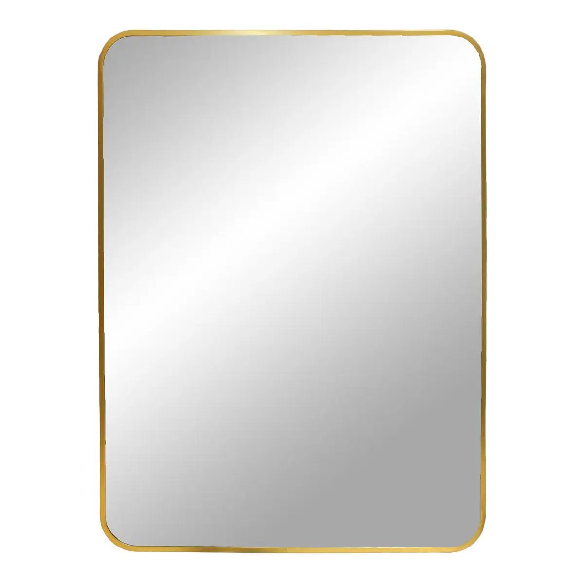 Madrid Mirror - Brass, Aluminium, Glass, 50x70cm by EMIRELLE