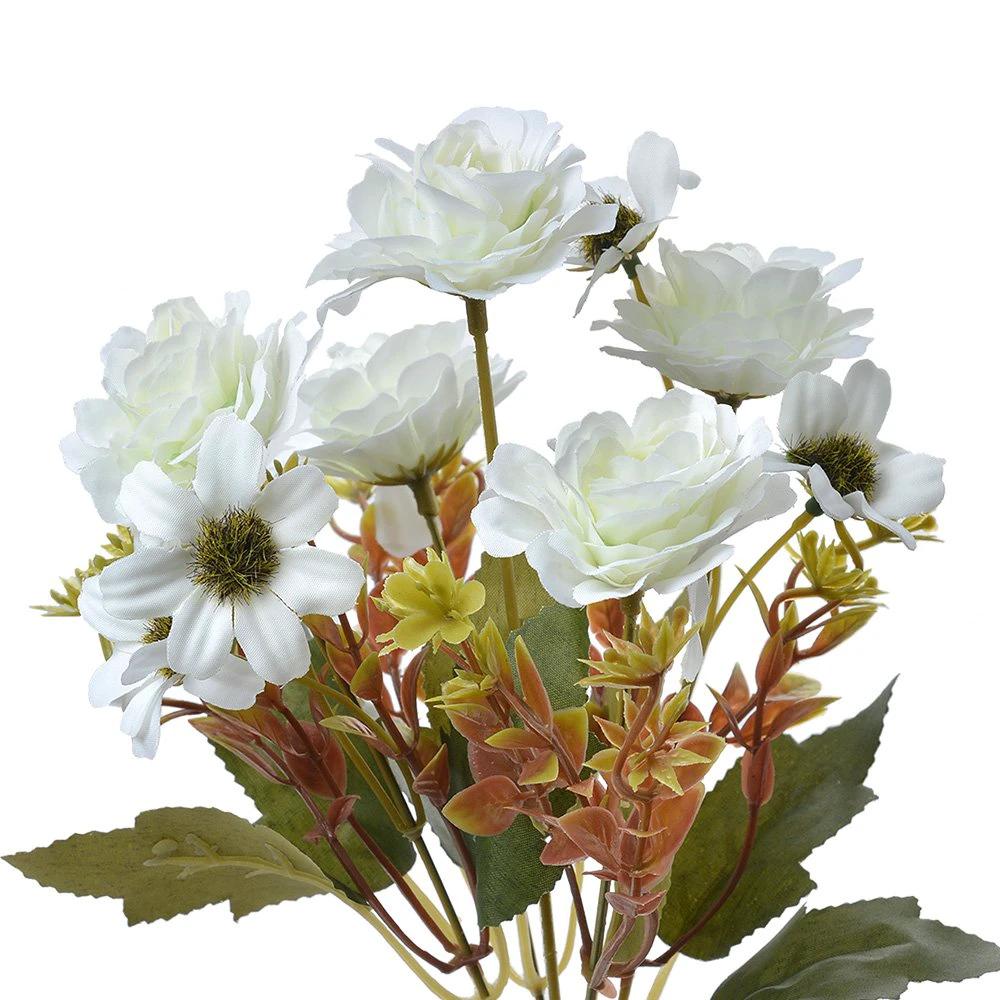 Artificial flower 29 cm white plastic by Clayre & Eef.