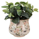Blumentopf Ø 22x18 cm Beige-Rosa Keramikblume Blumentopf für den Innenbereich von Clayre & Eef.