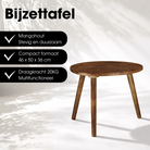 Side table Pomante Dark brown by Mica Decorations