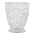 Tea light holder Ø 9x10 cm Transparent Glass by Clayre & Eef.