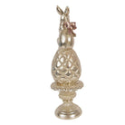 Decoration Statue Rabbit Ø 8x28 cm Gold-colored plastic by Clayre & Eef.