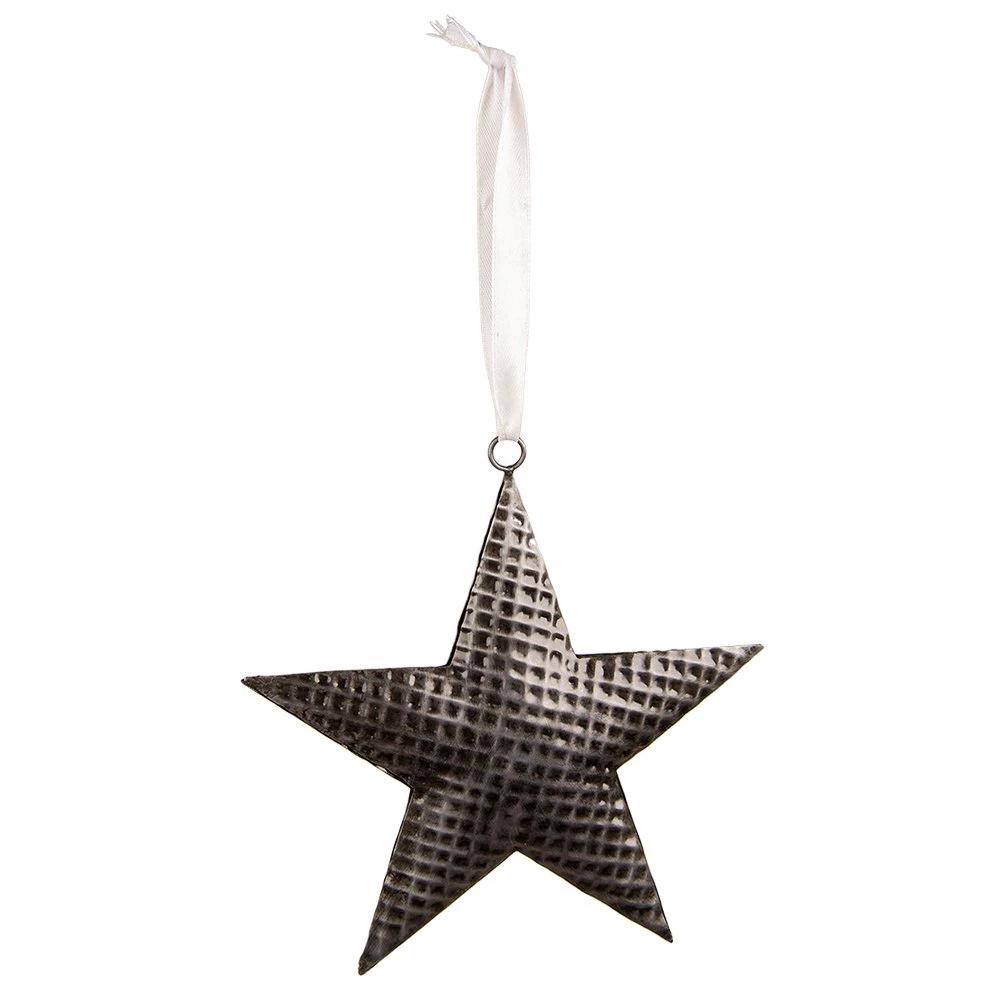 Decorative pendant star 8x1x8 cm by Clayre & Eef.