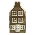 Tea light holder House 7x7x14 cm Green Ceramic by Clayre & Eef.