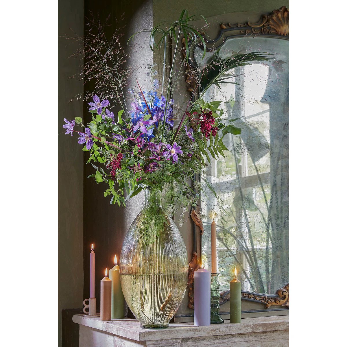 Decorative bottle of Firenza Light Brown by Mica Decorations