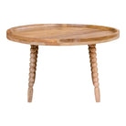 Jammu Coffee Table - Mangowood, Natural - Ø60x35 cm by EMIRELLE
