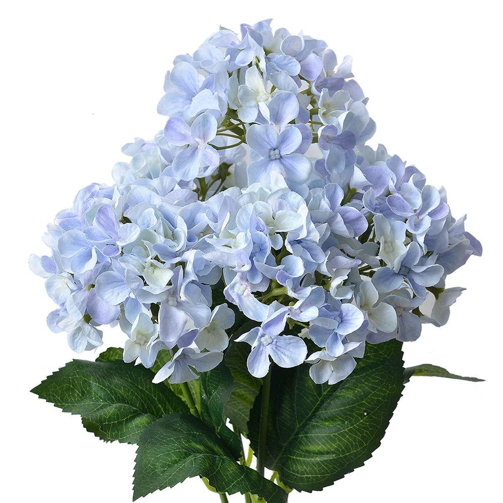 Kunstbloem Hortensia 45 cm Paars Kunststof Kunstplant by Clayre & Eef.