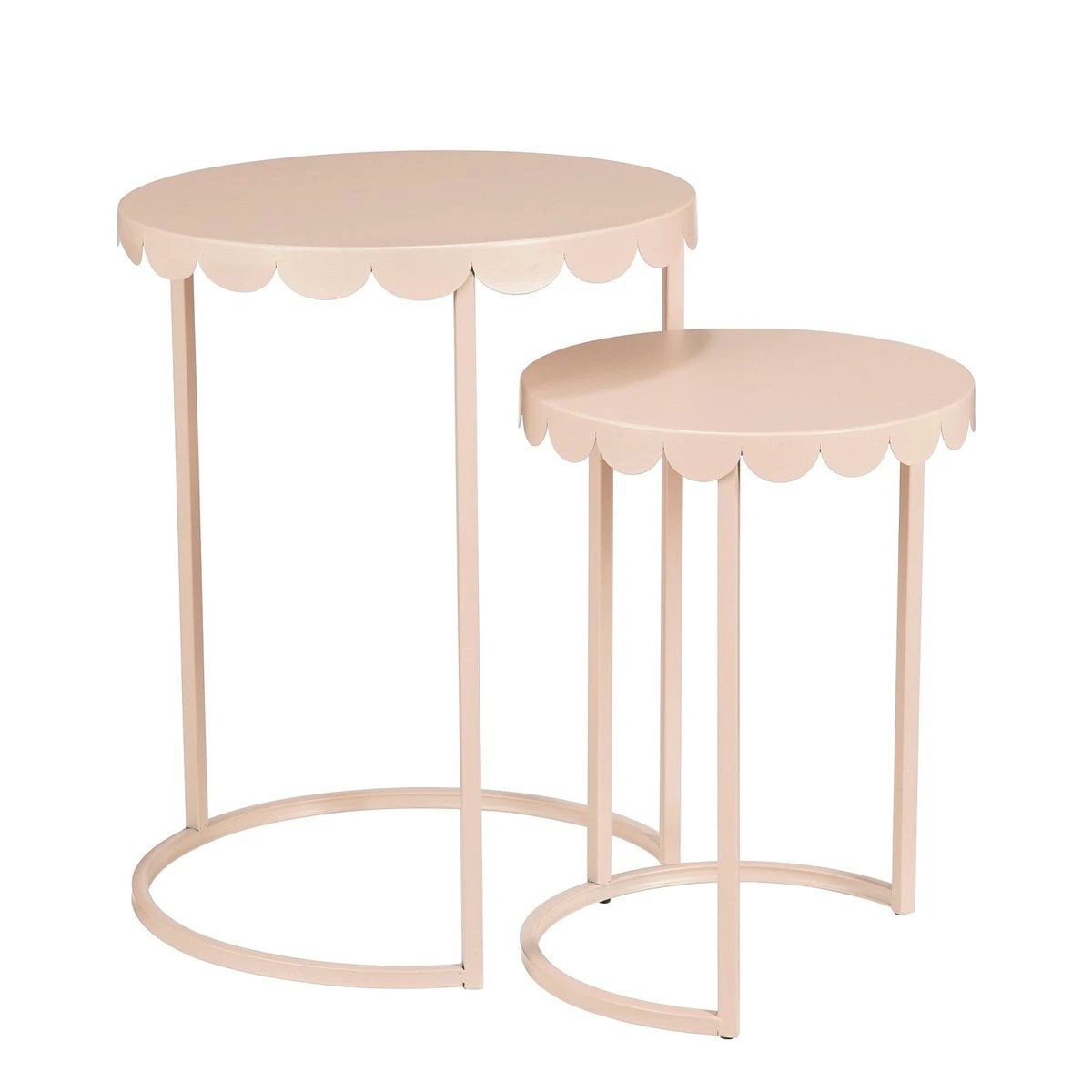 Side table set Lara Light Pink by Mica Decorations