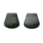 Tea light holder - Tasman XS gray Ø13.5 x H12 cm (set of 2 pieces) by Vase The World