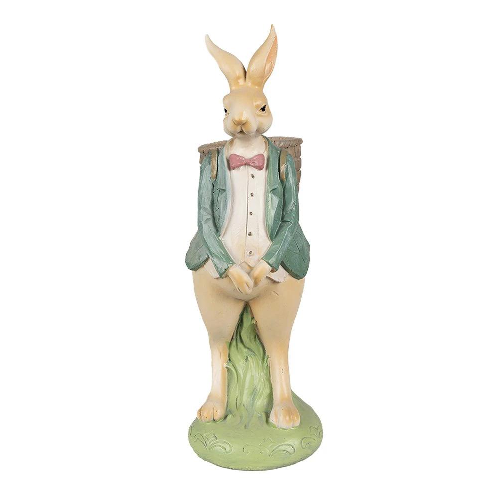 Decoration rabbit 11x11x30 cm by Clayre & Eef.