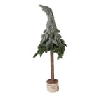 Mini Artificial Christmas Tree Ø 30x90 cm Green Plastic by Clayre & Eef.