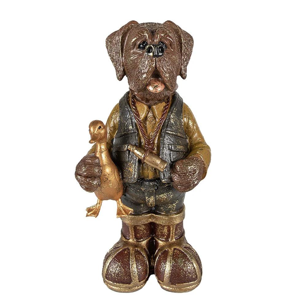 Decoration dog 16x14x34 cm by Clayre & Eef.