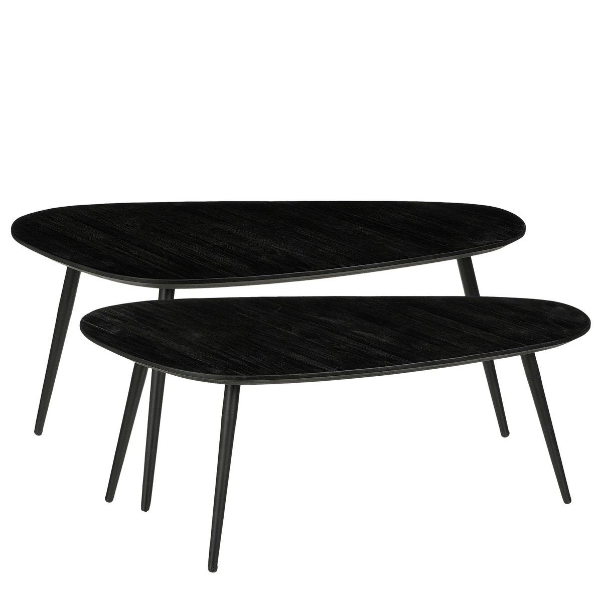 Side table set Jailey Black by Mica Decorations
