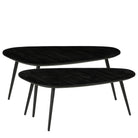 Side table set Jailey Black by Mica Decorations