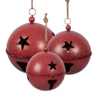 Weihnachtsdekoration Bild Weihnachtskugel Ø 60 / Ø 50 / Ø 40 cm Rot Metall von Clayre & Eef.