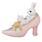 Decoration Statue Rabbit 13x5x12 cm White Plastic by Clayre & Eef.