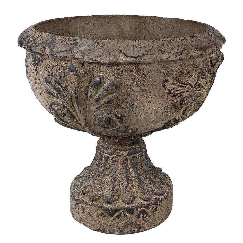 Bloempot Ø 36x35 cm Bruin Magnesium (MGO) Plantenhouder by Clayre & Eef.