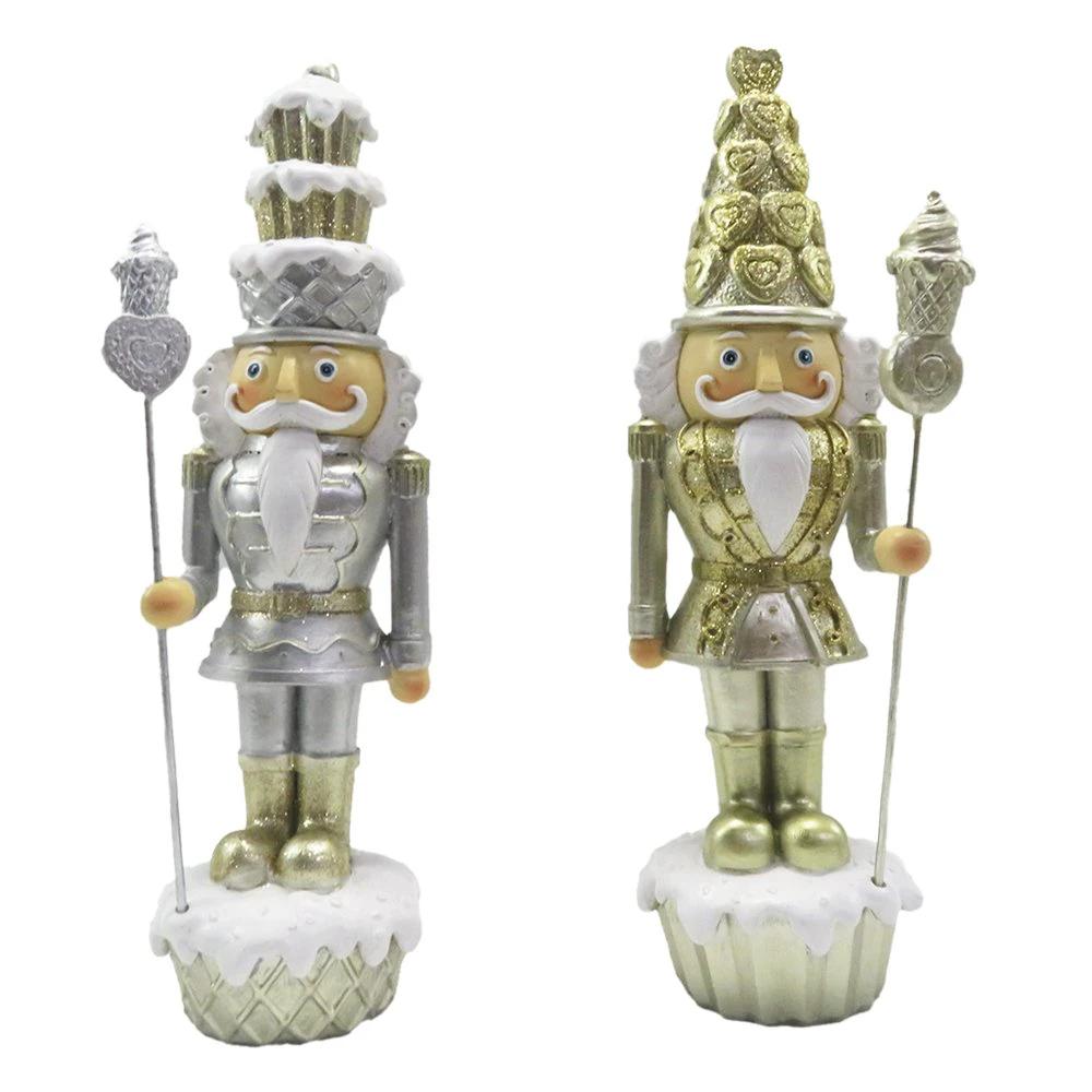 Decorative nutcracker (set of 2) 8x6x23 cm by Clayre & Eef.