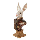Decoration image rabbit 50 cm white red plastic by Clayre & Eef.