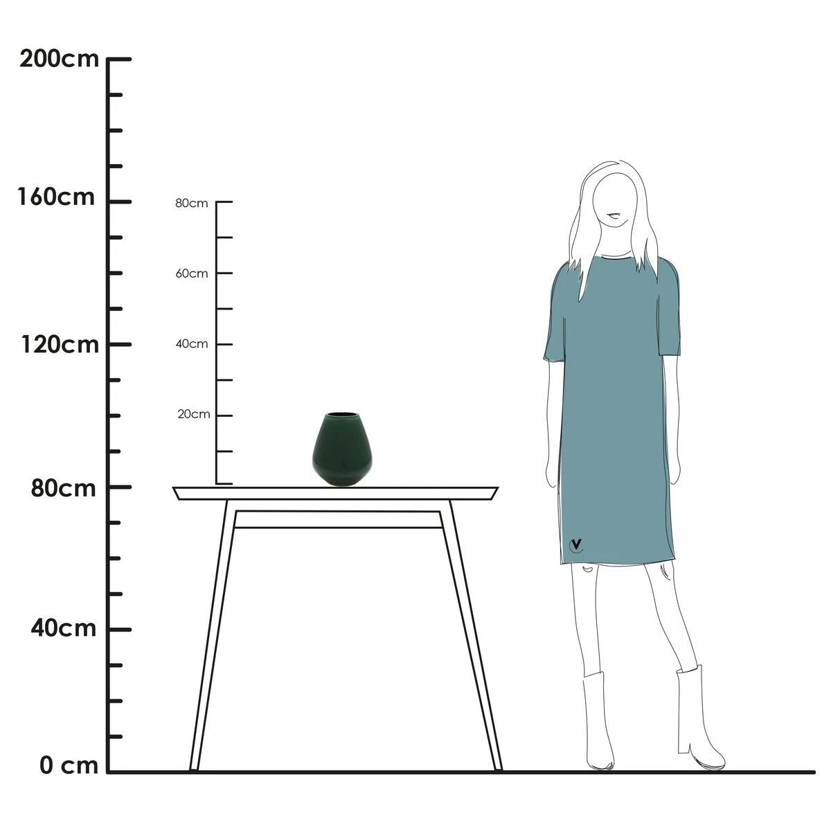 Vaas - Tasman S bright green by Vase The World
