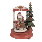 Music box Santa Claus 24 cm Red Polyresin Christmas decoration by Clayre & Eef.