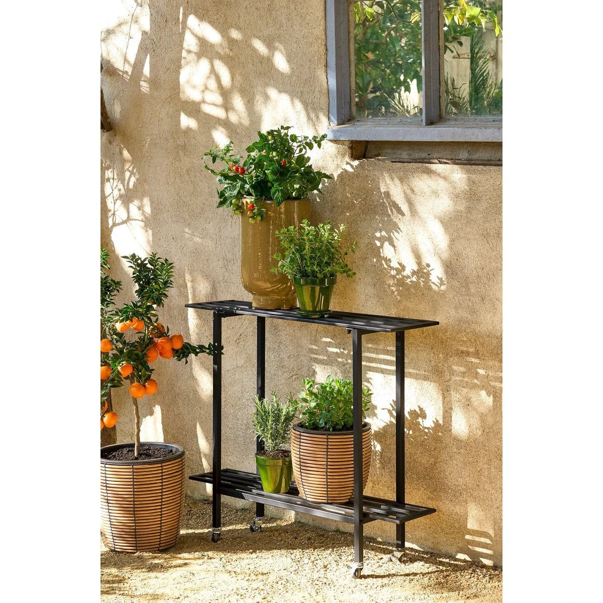 Flowerpot outside Durban Brown by Mica Decorations