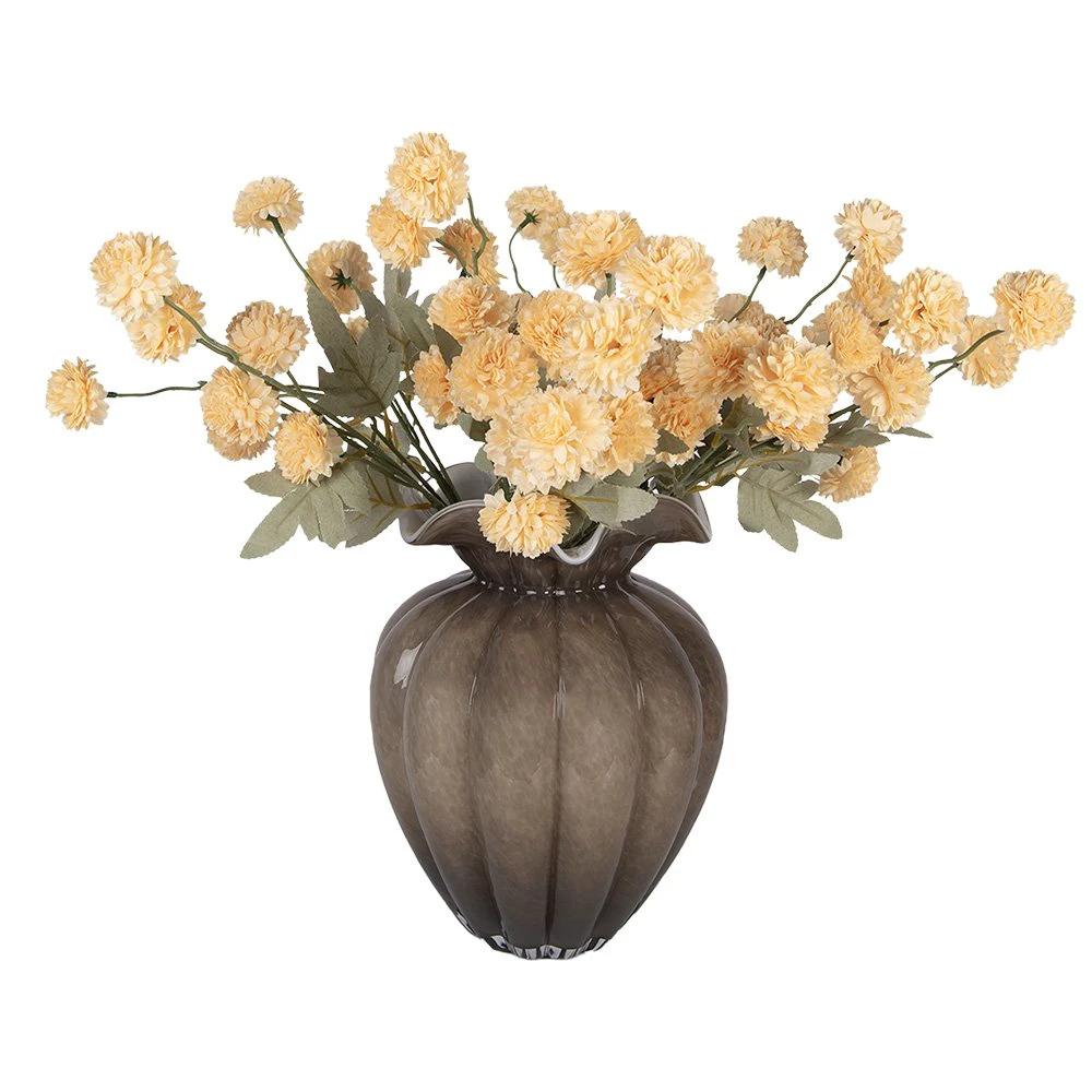 Vase Ø 20x28 cm Brown Glass by Clayre & Eef.
