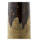 Vase, ceramic, brown, ø12,5x48 cm by EMIRELLE