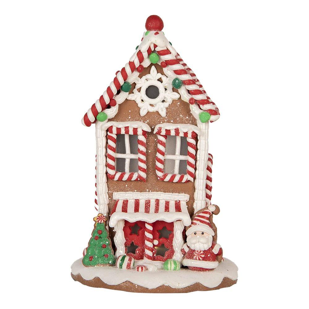 Decoration house with LED 14x14x22 cm / 3xaaa by Clayre & Eef.