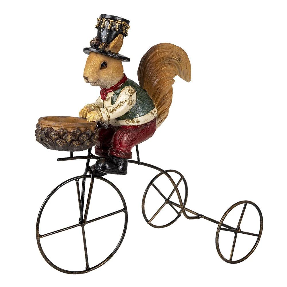 Image squirrel 21x11x23 cm brown plastic squirrel home accessories by Clayre & Eef.