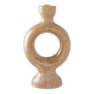Candle Holder - Brown, Ceramic, 13.5x8.8x23.5 cm by EMIRELLE