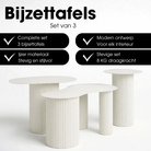 Side table Lux Off-white by Mica Decorations