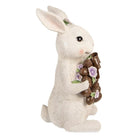 Decoration Statue Rabbit 17x16x30 cm White Plastic by Clayre & Eef.