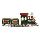 Christmas decoration image train 77x15x31 cm green metal by Clayre & Eef.